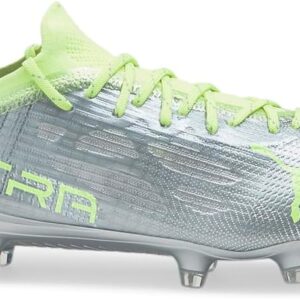 Puma Chuteira feminina Ultra 1.4 Firm GroundArtificial Ground Chuteiras de futebol Cleated, terra firme, grama - prata