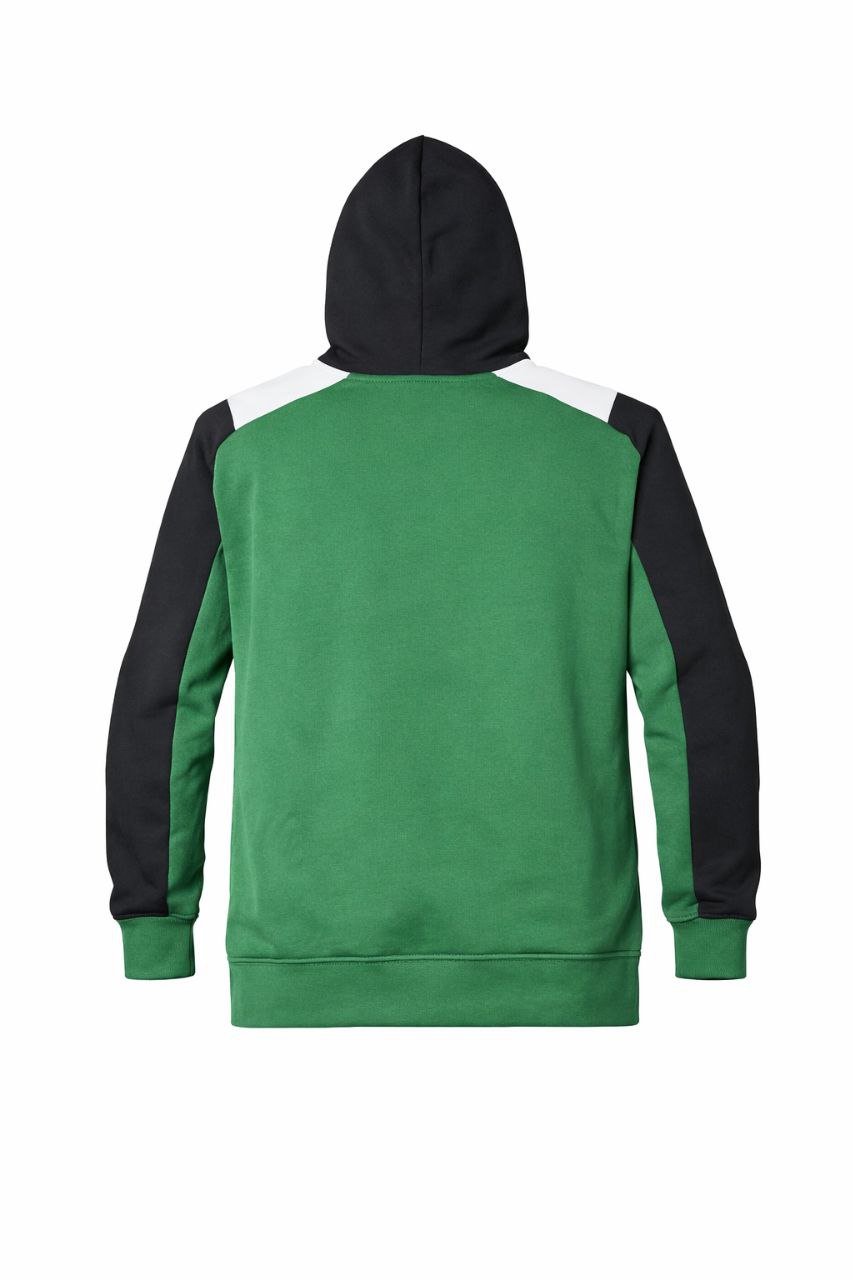 Moletom Puma Essentials + Block Com Capuz Flanelado Masculino - Verde - Imagem 2