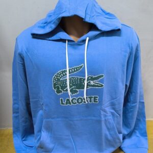 MOLETOM LACOSTE CRACKED AZUL CLARO