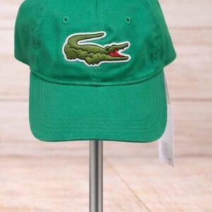 Boné Aberto Lacoste Aba Curva Logo Frontal Grande