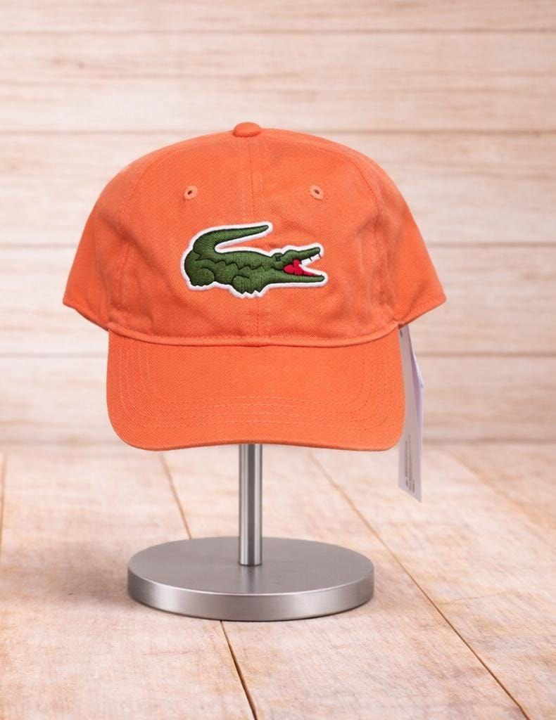 Boné Aberto Lacoste Aba Curva Logo Coral