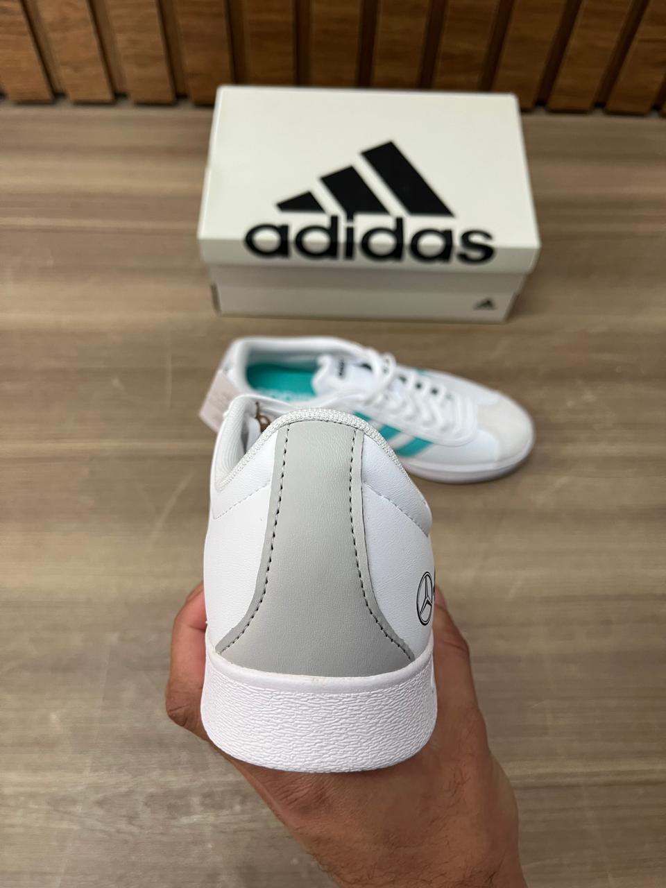 Tênis Adidas Mercedes Amg Petronas Fórmula 1 Team Vl Court Base - Branco - Imagem 6