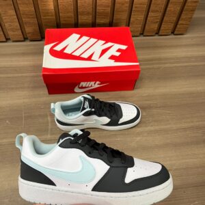 Nike Court Borough Low GS Recraft Anthracite White Glacier Blue