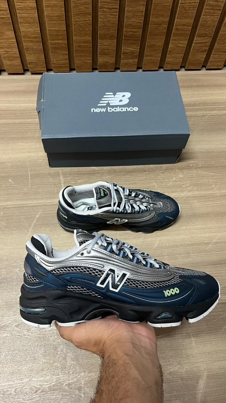 Tênis New Balance 1000 Petróleo Prata