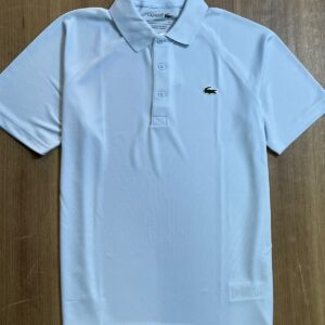 Polo Lacoste Proteção UV de Caimento Regular  Masculino Azul Claro